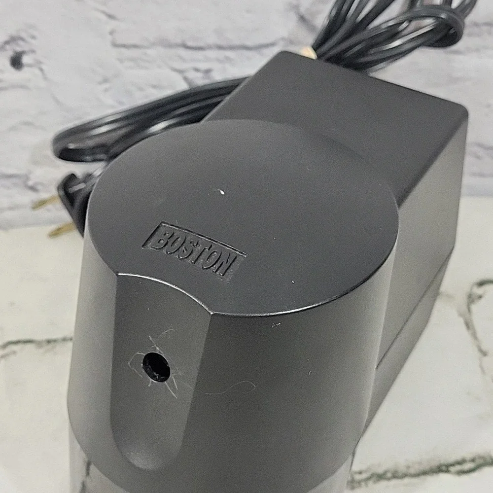 Boston Electric Pencil Sharpener Desktop Model 21‎ Black Made In USA Tested